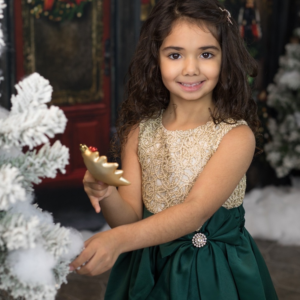 Rare Editions Christmas Dress Size 6 Perfect Condition